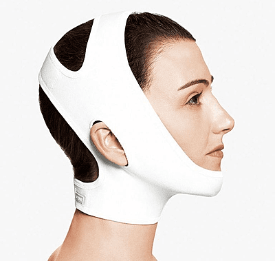 1002 - REINFORCED FACIAL CHIN-NECK BANDAGE - WHITE - M