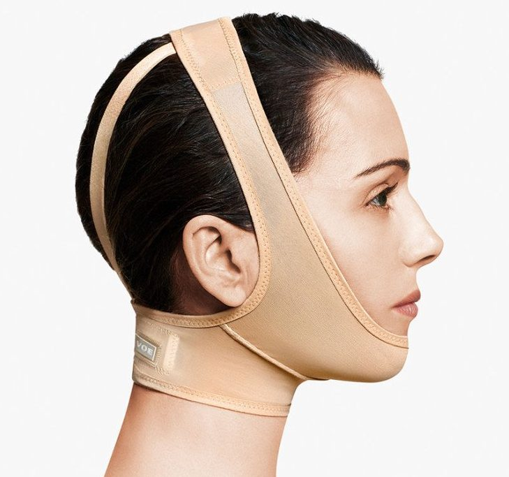 1003 - STANDARD FACIAL CHIN-NECK BANDAGE - BEIGE - L
