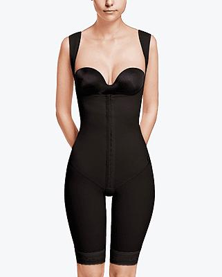 3004E - GIRDLE WITH ABDOMINAL AND BACK EXTENSION ABOVE THE KNEE - BEIGE - XXXXS