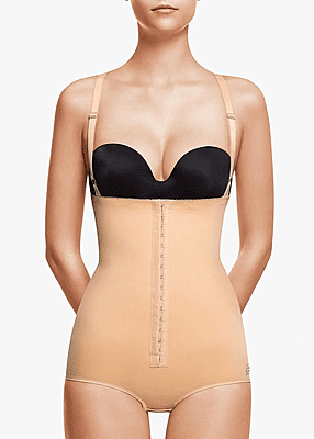 3007 - ABDOMINAL SUPPORTER WITH STRAPS - BEIGE - S