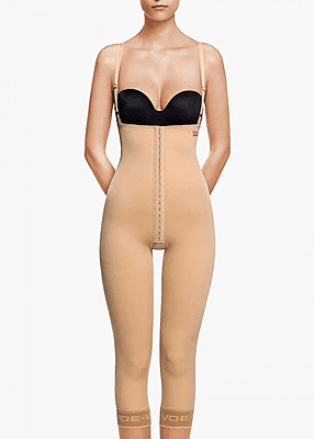 3009 - GIRDLE WITH ABDOMINAL EXTENSION BELOW THE KNEE - BEIGE - XS 3009 - GIRDLE WITH ABDOMINAL EXTENSION BELOW THE KNEE - BEIGE - XS