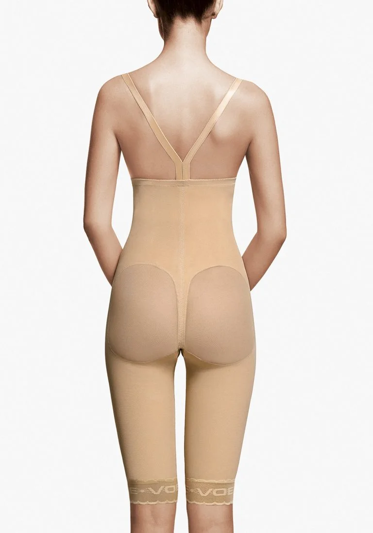 3104 - FAT TRANSFER TO BUTTOCKS GIRDLE, HIGH WAIST, ABOVE THE KNEE - BEIGE - XXL