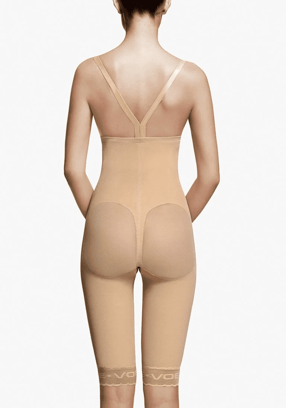 3104 - FAT TRANSFER TO BUTTOCKS GIRDLE, HIGH WAIST, ABOVE THE KNEE - BEIGE - XXXL