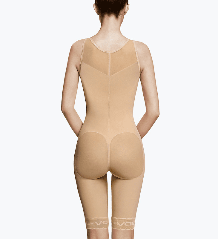 3104E-2 - FAT TRANSFER TO BUTTOCKS GIRDLE WITH ABDOMINAL AND BACK EXTENSION, ABOVE THE KNEE - BLACK - XXL