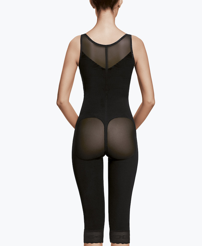3109E - FAT TRANSFER TO BUTTOCKS GIRDLE, HIGH WAIST WITH EXTENDED BACK, BELOW THE KNEE - BEIGE - L