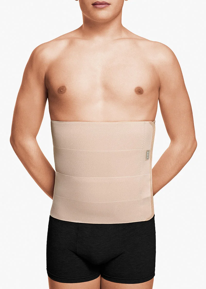 4014S - FOUR-PANEL SEAMLESS ABDOMINAL BINDER (LENGTH 32 CM) - BEIGE - S