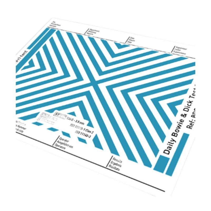 BOWIE & DICK TEST SHEET (A4 TEST SHEET)